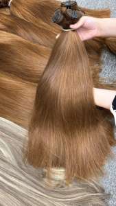 Mejor precio de fábrica 100% Extensiones de cabello humano crudo vietnamita Color recto natural Todos los tamaños Genius Weft Hair Bundles Vendedores - Product Image 2