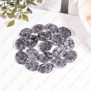 Pierres de méditation ovales en Larkavite naturelle polie, en cristal véritable, pour la guérison et la décoration, pierres de pouce et de poche, vente en gros, tendance - Product Image 1