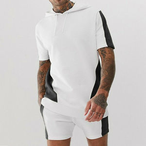 Summer Casual Cotton <b>Men</b> <b>Designer</b> Embroidery Printing Custom Logo Tee <b>T</b> <b>Shirt</b> <b>Shorts</b> Two Piece <b>Men</b> <b>Short</b> <b>Set</b> - Product Image 3