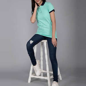 OEM Best-seller T-shirt polo pour femmes T-shirts polo de haute qualité pour dames avec motifs personnalisés et couleurs Chemise élégante - Product Image 6