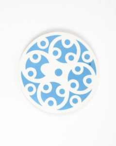 Posavasos de madera redondos hechos a mano de MDF para bebidas, con parte posterior de corcho, sublimación reciclada, arte floral, Material de resina reciclada - Product Image 3