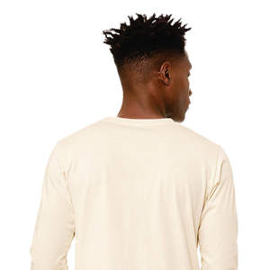 Airlume-Camiseta clásica de manga larga para hombre y mujer, Camiseta de algodón peinado y anillo de 32, 100% oz, Natural, con cuello redondo, 4,2 - Product Image 6