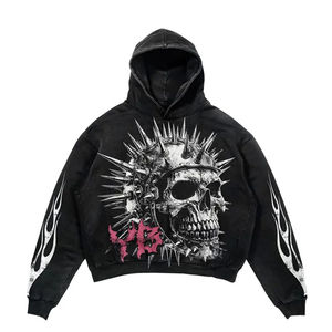 Chándal con estampado DTG personalizado para hombre con estilo, sudadera con capucha, pantalones acampanados, conjunto informal de 2 piezas, ropa de calle - Product Image 2