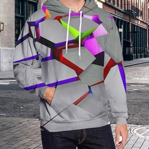 Sudadera Deportiva de Manga Larga con Capucha, Estilo Urbano, Talla Grande, Transpirable, 100% Poliéster, Impresión 3D, Estilo Europeo y Americano, para Invierno - Product Image 3