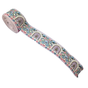 Bordado de alta calidad de fantasía de diseñador encajes cintas de ajuste vestido de cuello encaje con cuentas a precio al por mayor para la exportación de la India - Product Image 1