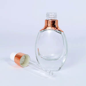 Bespoke <span class=keywords><strong>30ml</strong></span> 50ml nghệ nhân thủy tinh Elixir chai với Rose Gold <span class=keywords><strong>Pipette</strong></span> cho Boutique chăm sóc da - Product Image 2