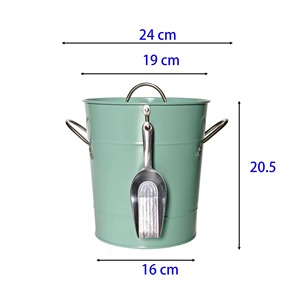 Elegante Enfriador de Bebidas Metálico, Tina para Vino, Contenedor para Cerveza, Enfriador de Champán, Perfecto para Exhibición en Restaurantes, Eventos y Bares - Product Image 2