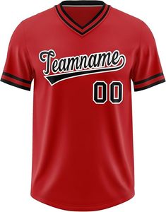 Camiseta de Béisbol, Uniforme Masculino de Cuello Redondo, Manga Corta, Transpirable, Deportiva, con Botones, 100% Poliéster - Product Image 3