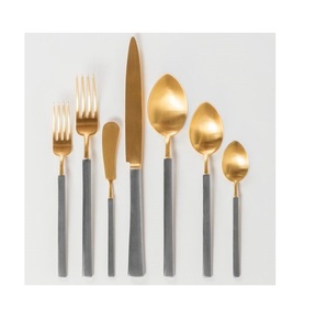 Juego de Cubiertos de Acero Inoxidable con Mango de Mármol, Cuchillo, Tenedor, Cuchara, Caja de Regalo, Comida Occidental, Estilo Nórdico - Product Image 2