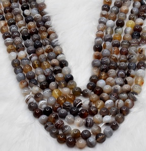 Botswana Agate a 8mm Round Beads Gemstone Decoration Colorful Natural Stone Anshul Impex - Product Image 4