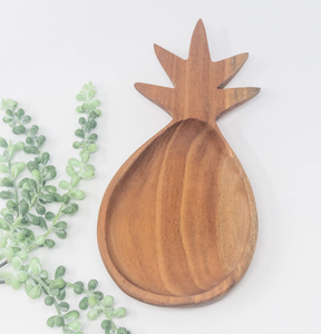 Bol en bois forme d'ananas bol à fruits en bois d'acacia fabriqué à la main bol de service en bois de gros meilleur prix - Product Image 4