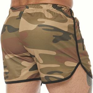 Pantalon de survêtement de style camouflage pour hommes, vêtements de sport personnalisés, logo imprimé pour entraînement de gymnastique, short de jogging de fitness décontracté pour la course à pied - Product Image 5
