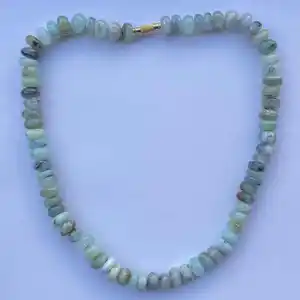 Натуральный перуанский опал, Гладкий Круглый драгоценный камень, ожерелье из бисера, ювелирные изделия от поставщика по оптовой цене, купить сейчас