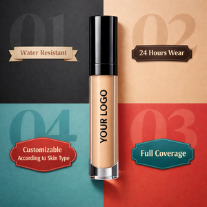 Customizable Liquid Concealer Colors Women Mineral Smooth Moisturizing Long Lasting Waterproof Scars Acne Cover <b>Foundation</b> Cream - Product Image 3