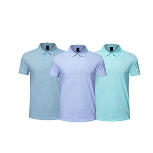 เสื้อโปโลสำหรับผู้ชายดีไซน์ใหม่สีต่างกันพิมพ์โลโก้ตามสั่ง - Product Image 1