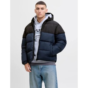 Veste d'hiver épaisse pour homme, imperméable, coupe-vent, respirante, à capuche, avec logo sur le devant, en polyester/laine - Product Image 2