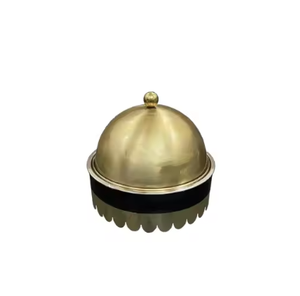 Casseroles en métal avec couvercle, design moderne, faites à la main à bas prix, finissage or de luxe, nouveauté 2025 - Product Image 3