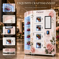 Distributeur automatique de fleurs Ouruoxi, nouvelle tendance, pour utilisation en métro, distributeur de fleurs fraîches à vendre