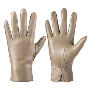 Gants en cuir tactiles à doigts entiers, couleur et design personnalisables, pour l'hiver, usage quotidien en extérieur, légers - Product Image 2