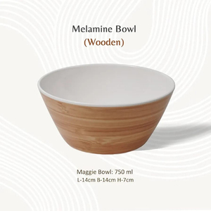 100% Pure <b>Melamine</b>-Wooden Elegant <b>Bowl</b> Eco-Friendly and Handmade Durable Versatile for Every Occasion for Parties - Product Image 4