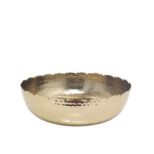 Cuenco para servir de hierro de diseño de lujo, ensaladera EPL de latón, plato para servir para restaurante, cocina para fiesta, cartón empaquetado - Product Image 1