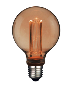 Lampada a LED con effetto incandescente a globo di cristallo 95G 4W 1800K (F-Bright 2601215) - Product Image 1