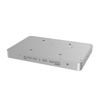 CNC lembaran mesin layanan fabrikasi logam penutup PC Mini peralatan kontrol industri Casing Casing brokat pengeboran tertanam