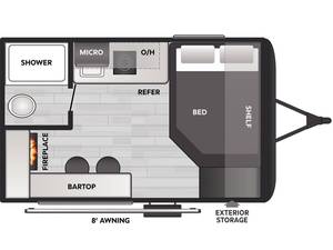 2026 Used Keystone C-o-l-e-m-a-n 13R Wholesale Travel Trailer Campers - Product Image 2