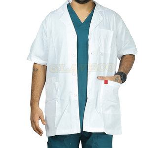 Bata de laboratorio profesional unisex hecha a medida con uniformes hospitalarios de último diseño de alta calidad - Product Image 2