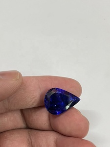 Piedra Natural de tanzanita de alta calidad, lupa con forma de pera de color azul real, 17,60 quilates, Gema suelta de Sadiya internacional - Product Image 3