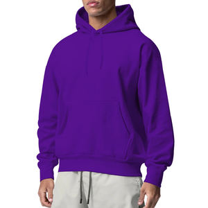 Sweats à capuche vintage unisexe Hip Hop personnalisés motif imprimé pour hommes Boxy Fit Drop Shoulder Thick Oversized Plus Size Hoodies pour hommes - Product Image 4