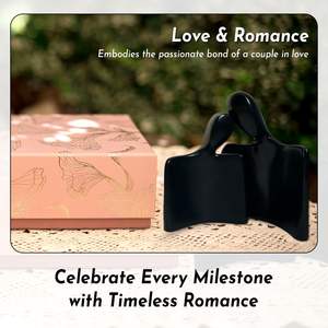 Modern Eco-Friendly Metal Statue <b>Iron</b> Sculpture for Home Decor for Couples Housewarming Anniversary Wedding Engagement Gifts - Product Image 2