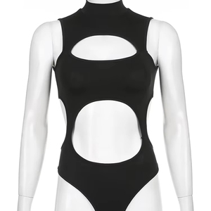 ชุดว่ายน้ำสตรีแบบวันพีชชุดว่ายน้ำแขนกุดสำหรับ2025บอดี้สูทดีไซน์แบบพรีเมียมสำหรับฤดูร้อนปรับแต่งได้ - Product Image 1