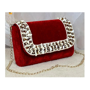 Indien élégant Boho broderie pochette sac de messager pour les femmes à la main perlé soirée Shopping fête épaule grande capacité - Product Image 4