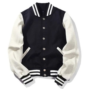 Custom Plus Size Logo Letterman Jacket for Men Casual Patchwork Oversized Baseball Varsity Style Winter Print Bomber Jacket - Product Image 5