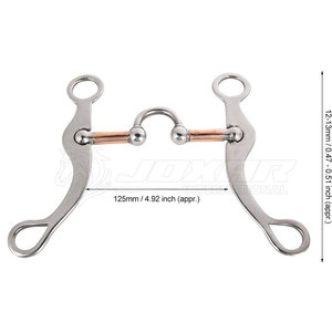 Brocas para caballos 2025 para un mejor control Broca de acero inoxidable suave para entrenamiento y comodidad de conducción - Product Image 6