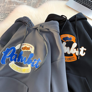 Colores en blanco al por mayor sudaderas con capucha de alta calidad de algodón de lana pulóver en blanco de gran tamaño bordado sudaderas con capucha para hombres en blanco de gran tamaño - Product Image 2