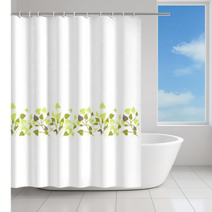 VIVAIO Green TTE 1311 1243 Cortina de ducha de tela (240x200cm) para Gedy Calidad Premium - Product Image 3