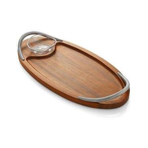 Bandeja de servicio de desayuno de estilo único con acabado blanco, bandeja decorativa para servir alimentos para platos de servidor de alimentos de calidad sostenible - Product Image 6