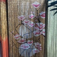 Rideau de porte en perles de bambou fait à la main, durable, décoratif, parfait pour la vente en gros, la décoration d'hôtels et de cafés