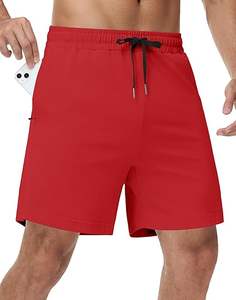 Customized Logo Sports Active Wear <b>Towel</b> Loop Drawstring <b>Shorts</b> With Pocket Nylon Fitness Workout Sports Running Men's <b>Shorts</b> - Product Image 1