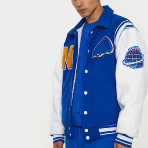 Chaquetas Bomber de Diseño Nuevo, Chaqueta Universitaria Varsity con Apliques de Chenilla y Letras Bordadas para Hombre, Talla Grande, 2026 - Product Image 2