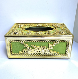 Étuis à mouchoirs en métal de style radio créatif au design rétro, boîtes de rangement rectangulaires en métal moderne pour serviettes, porte-mouchoirs en métal - Product Image 4