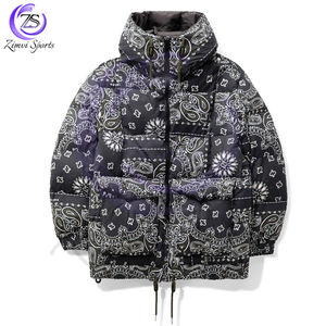 Venta al por mayor de 2025, chaquetas acolchadas estampadas para las estaciones de invierno, ropa de calle, gran oferta, ropa para exteriores, chaquetas acolchadas para hombres - Product Image 1