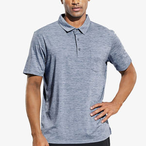 เสื้อยืดผู้ชายแบบแห้งเร็ว พิมพ์โลโก้ได้ตามต้องการ ระบายอากาศได้ดี แขนสั้น ดีไซน์ลำลอง น้ำหนักเบา ลายเรียบ สำหรับกิจกรรมกลางแจ้ง - Product Image 1