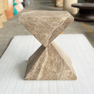 Table basse ronde en béton de taille différente personnalisée par l'usine Fournisseur du Vietnam Meuble léger en béton avec logo personnalisé - Product Image 3