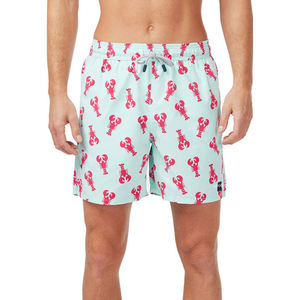 กางเกงชายหาดสองชั้นพิมพ์ลายโลโก้ตามสั่งของผู้ชายกางเกงขาสั้นเล่นกระดานลายพื้นเป็นมิตรกับสิ่งแวดล้อม - Product Image 5