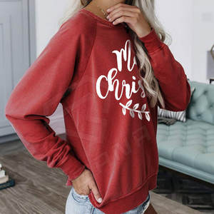 Ropa de invierno informal para mujer Sudaderas de algodón 100% de alta calidad con logotipo impreso Posición frontal de tela de rizo lavada con ácido - Product Image 3