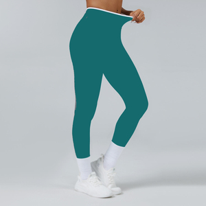 Vêtements de sport pour femmes Leggings de yoga évasés côtelés Vêtements pour femmes Logo personnalisé Gym Yoga Sportswear Leggings de yoga modal - Product Image 4