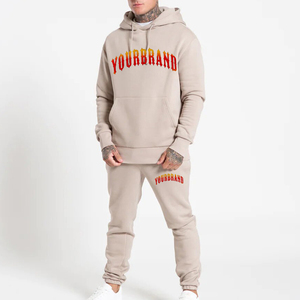 Ensemble pantalon de survêtement et sweat à capuche personnalisé vente en gros 2 pièces costume de jogging surdimensionné pull survêtement pour hommes vêtements d'hiver - Product Image 4